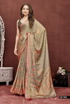 Aavisha 03 By Vallabhi Brasso Floral Print With Foil Print Saree Online Wholesale